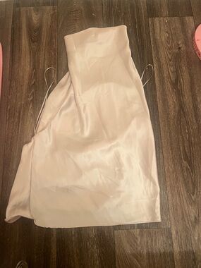 Zara Blush Pink Satin Crop Top